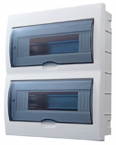 Бокс пластиковый Lezard Luxray ЩРВ-П-24 (327x270x100мм) IP41 прозрачная дверь картинка 